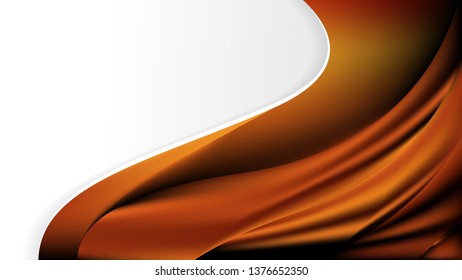 Orange and Black Wave Business Background Image