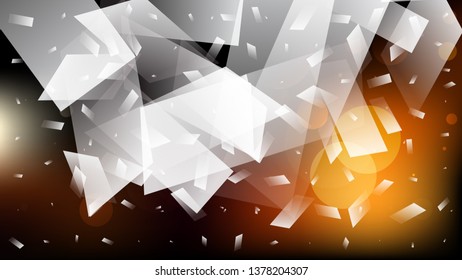 Orange Black and White Background