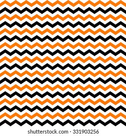 orange, black & white chevron pattern, seamless texture background