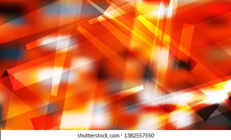 Orange Black and White Modern Geometric Shapes Background Illustration