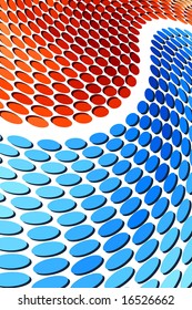 Orange and Blue