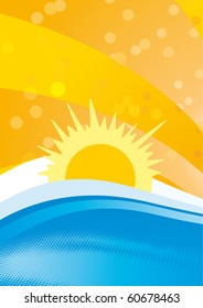Orange and blue
