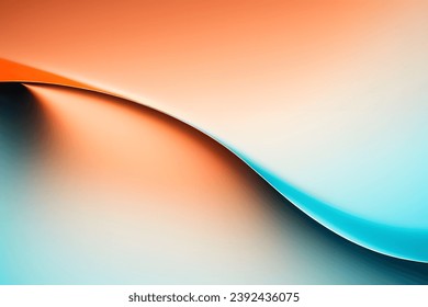 Orange Blue Background, Abstract geometric background with liquid shapes. Vector illustration.