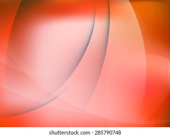 Orange and blue background of abstract warm curves. EPS 10 vector file included
