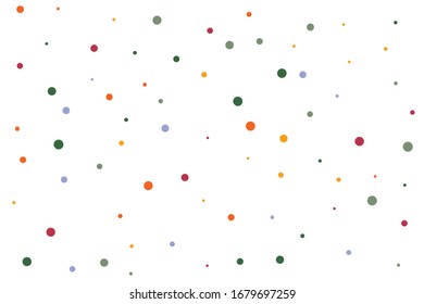 Los círculos naranja y azul confetti caen sobre fondo transparente. Fondo circular vectorial punto. Confeti colorido abstracto volando en el aire. Ilustración vectorial de vacaciones con círculos confetti.