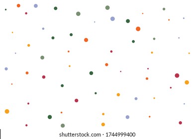 Orange und blaue Kreise Konfetti fallen auf transparenten Hintergrund. Rund, Punkt Vektor Hintergrund. Abstrakte bunte Konfetti fliegen in der Luft. Vector Ferien-Illustration mit Kreisen Konfetti.