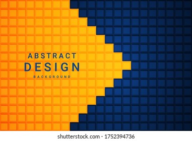 Orange and blue geometric background