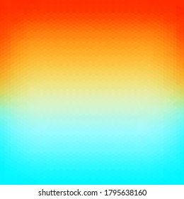 Orange and blue geometric shapes. Triangular background