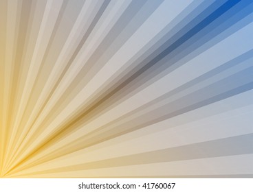 Orange and blue gradient background.