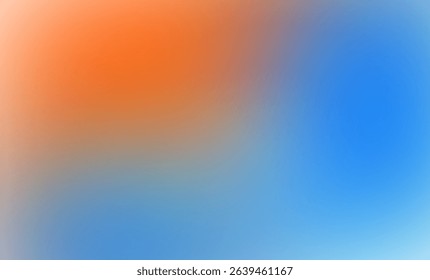 Orange and blue gradient background. Soft blurred abstract. Modern color blend. Smooth transition backdrop. Versatile design element. Ideal for web, presentations, and graphic projects.