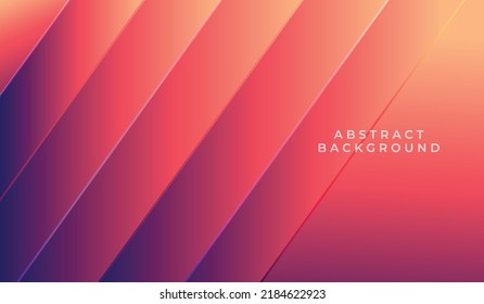 Orange blue gradient luxury background vector template.