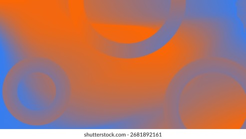 Anillos de degradado azul anaranjado sobre fondo abstracto para texturas de superficie de fondo de página de Web de Fondo de pantalla