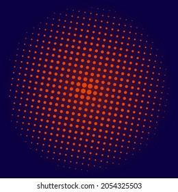 Fondo de banner de color naranja y azul de medio tono adecuado para el diseño de la cubierta.