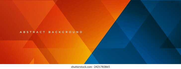 abstract banner blue background