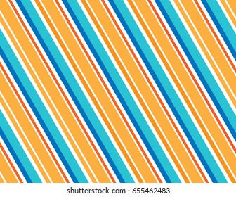 Orange and Blue Striped Background