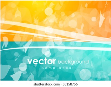 Orange and blue. Vector design