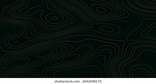 Laranja e azul ondulado abstrato contorno do mapa topográfico, linhas Fundo do padrão. Mapa topográfico e grade de textura do terreno da paisagem. Banner ondulado e forma geométrica de cor. Ilustração vetorial.