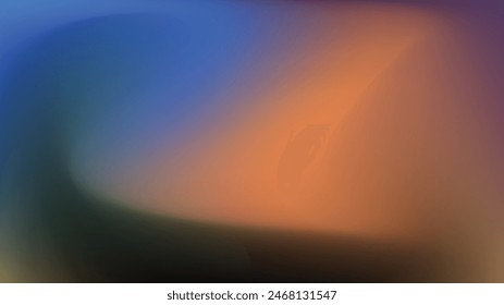 fondo de malla de degradado ondulado naranja y azul Plantilla de copia de espacio luz vibrante sobre fondo oscuro fondo de gradación de color liso para portada o folleto de presentación de Anuncio de póster