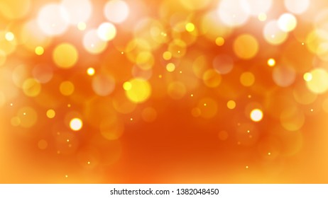 Orange Blur Lights Background Illustrator