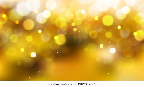 Orange Blurred Lights Background Image