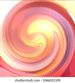 Orange blurred twisted background with rays of sun. Vector summer background for your creativity