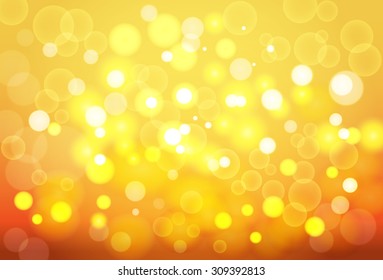 Orange bokeh 