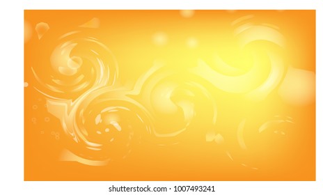 Orange bokeh abstract light background. Vector illustration