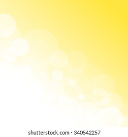 Orange bokeh abstract light background defocused. Sunlight - Vector illustration