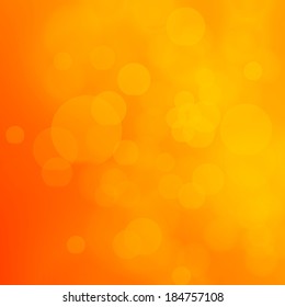 Orange Bokeh Background