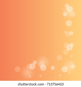 Orange bokeh background