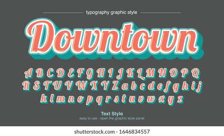 Color naranja negrita caligrafía manuscrita caligrafía artística tipografía artística Diseño