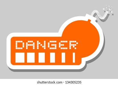 Orange bomb danger