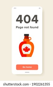 Orange bottle with maple syrup icon. Sauce, gastronomy, Canadian cuisine. Canadian food concept. Can be used for topics like national cuisine, food, domestic product