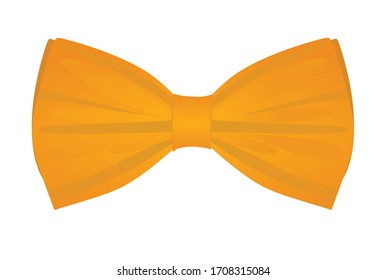 Corbata naranja. ilustración vectorial