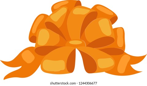 Orange bowknot, can be used for any kinds of decoration