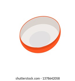 orange bowl vector