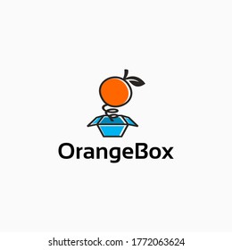 Orange box logo fruit jester box