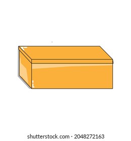 an orange box vector 