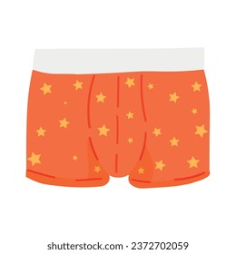 Orange boxer briefs on white background