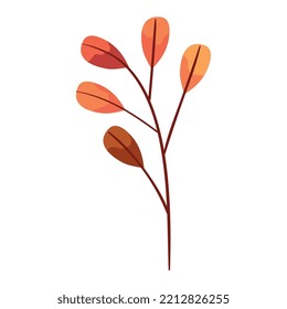 orange branch foliage autumn season