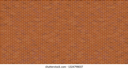 Orange brick wall texture background, Interior wall material, Exterior wall material, Wallpaper, Vector illustration