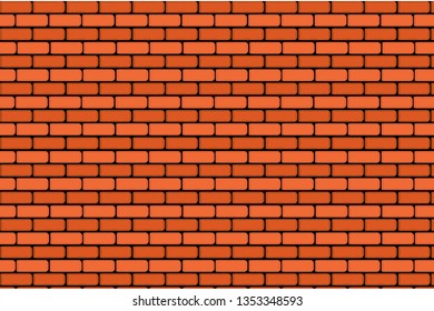orange brick wall texture background.