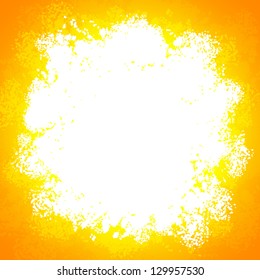 Orange bright vector grunge colorful explode