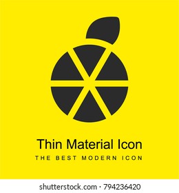 Orange bright yellow material minimal icon or logo design
