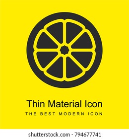 Orange bright yellow material minimal icon or logo design