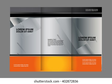 Orange brochure template
