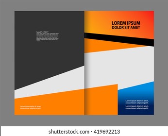 Orange brochure template
