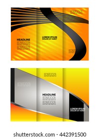 Orange brochure template

