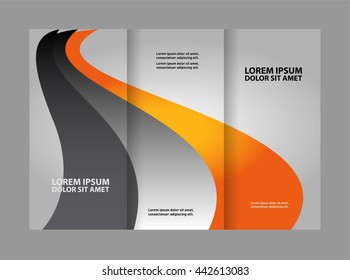 Orange brochure template
