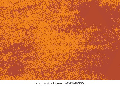 Orange and brown background in grunge and rustic style. Simple and minimalist vintage dirty texture of rough surface for background.
